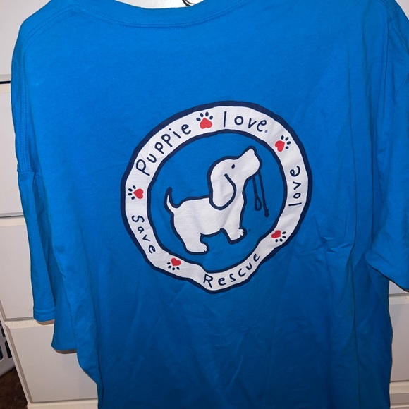 puppy love Tops Blue Puppy Love Shirt Poshmark